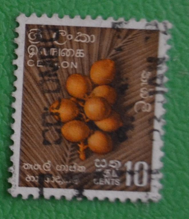 Цейлон 1951 г. Флора Кокосы, Mi# 281 СТО