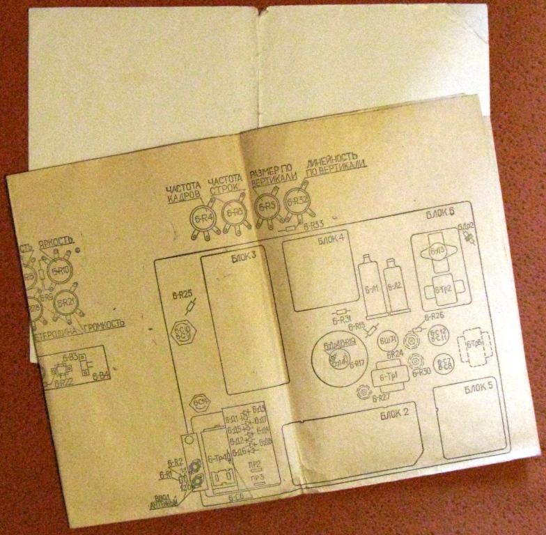 Б03-037 КОРОЧКИ ОТ РУКОВОДСТВА ПО ЭКСПЛУАТАЦИИ ТЕЛЕВИЗОР РЕКОРД.