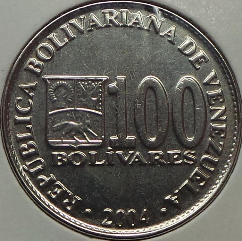 Венесуэла 100 боливаров 2004 года Y#83