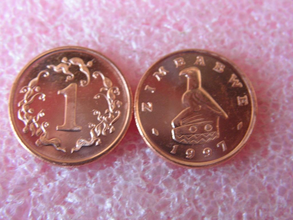 Зимбабве 1 цент 1997 unc