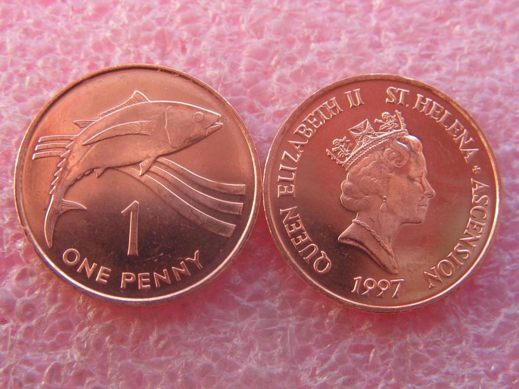 Елены Святой и Вознесения 1 пенни 1997 unc