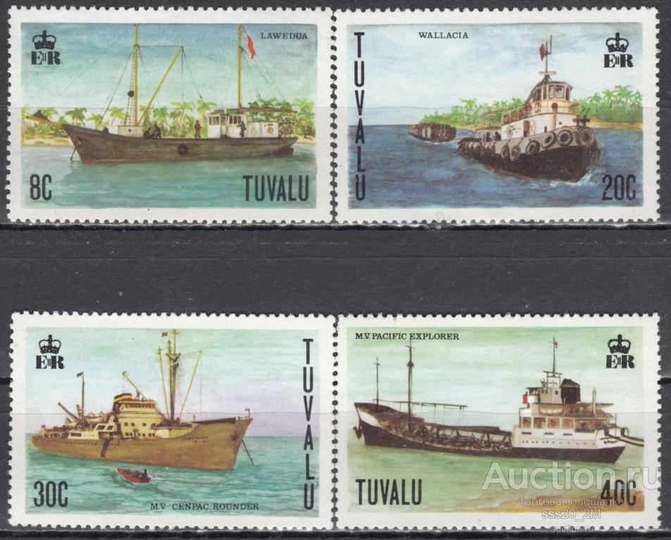Тувалу 1978 грузовые суда Mi62-65 MNH