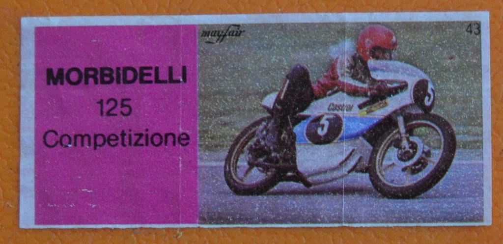 Вкладыш жевачка mayfair мотоциклы Пакистан № 43