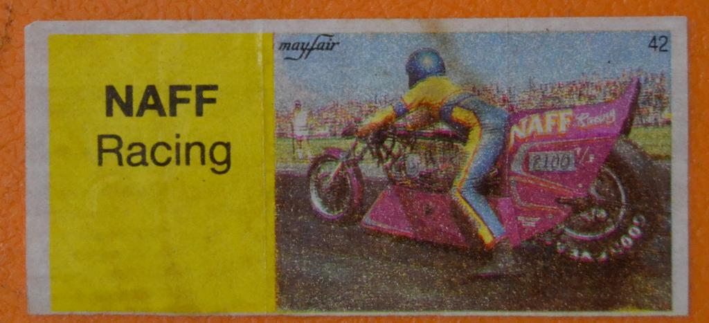 Вкладыш жевачка mayfair мотоциклы Пакистан № 42