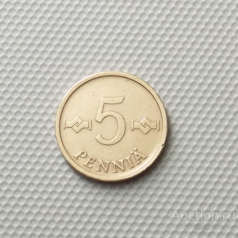 Финляндия 5 пенни 1963 года (5716х)