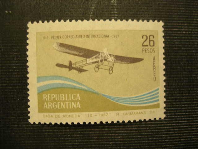 Аргентина 1967 флаг, самолет  MNH