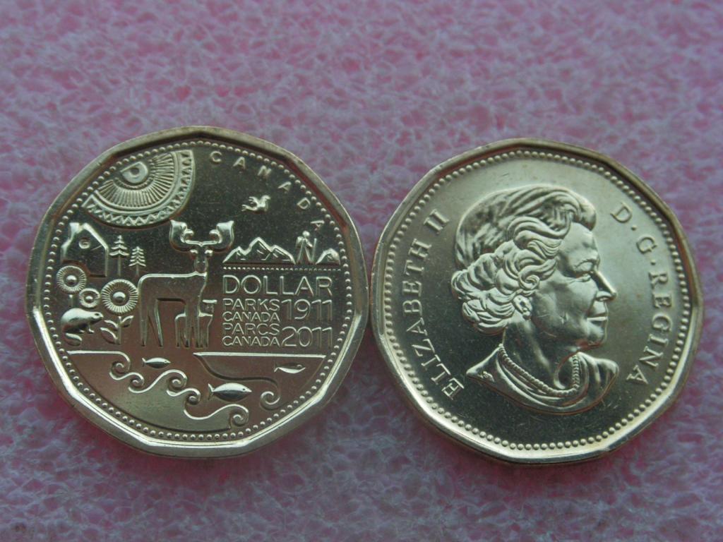 Канада 1 доллар 2011 парки 100 лет unc