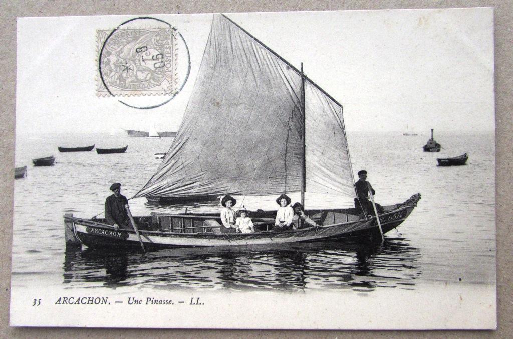 Парусная лодка Франция Штемпель 1906