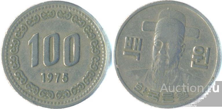 Корея 100 вон 1979 года.