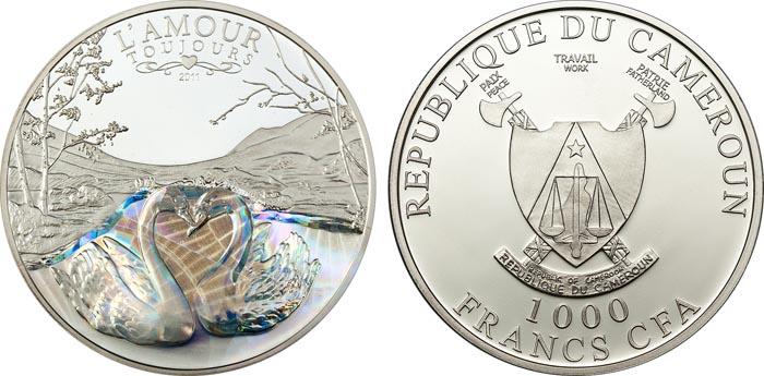 Монета «Любовь на веки», Камерун, 2011 год