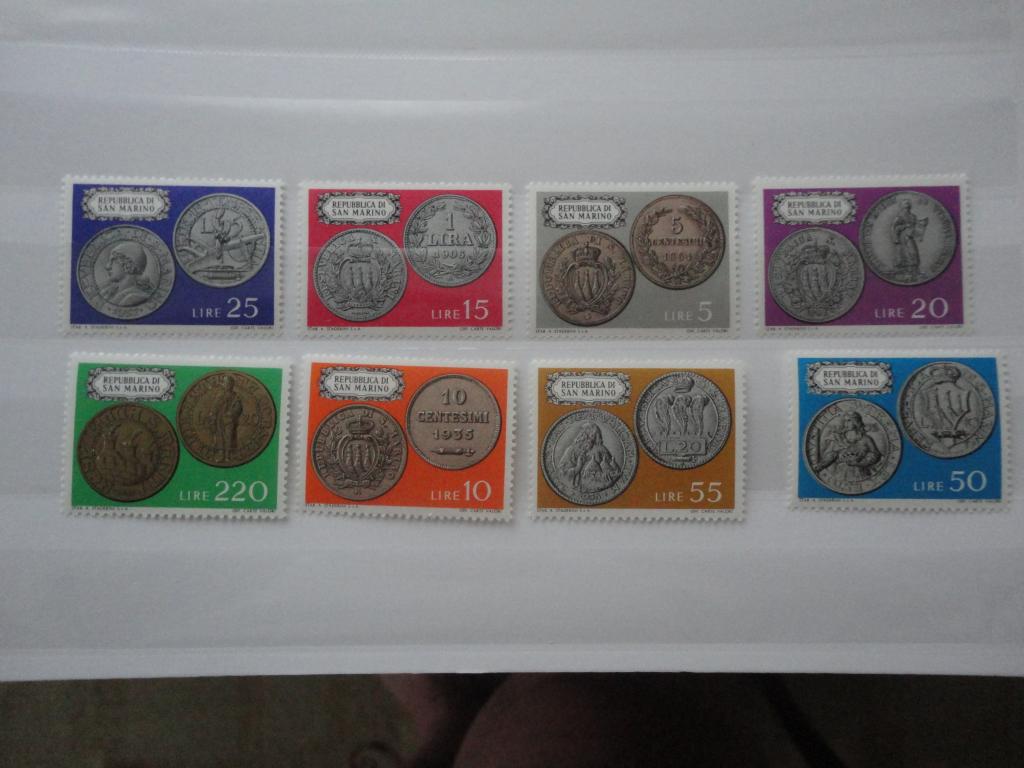 САН-МАРИНО 1972г. "МОНЕТЫ" СОСТОЯНИЕ **