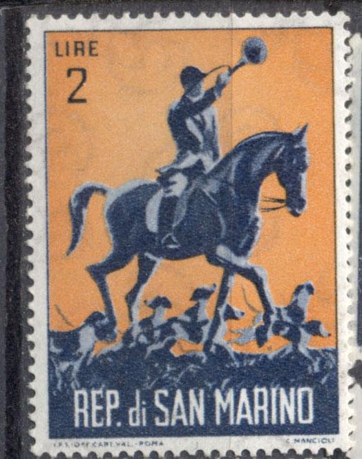 Сан Марино 1963 г ОХОТА   негашеная**