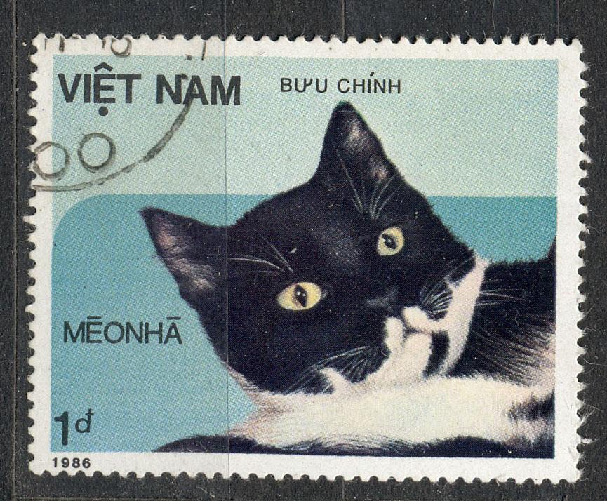 Вьетнам 1986 г. Кошки гашеная