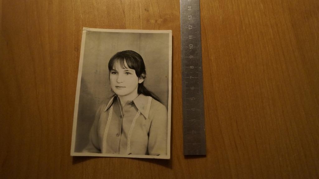 №732 Фото СССР Советские Люди девушка наряд мода прическа косметика макияж