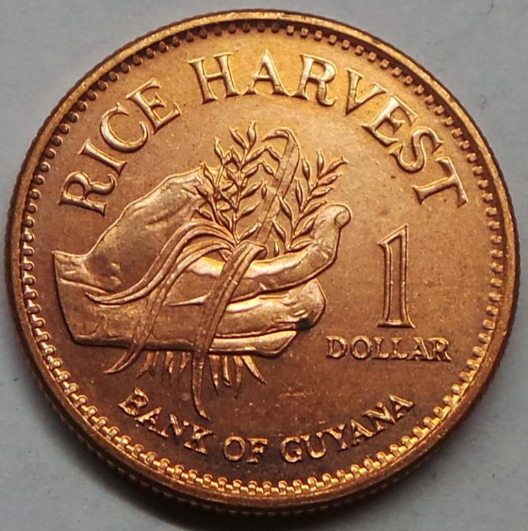 Гайана 1 доллар 1996 года (2) КМ#50