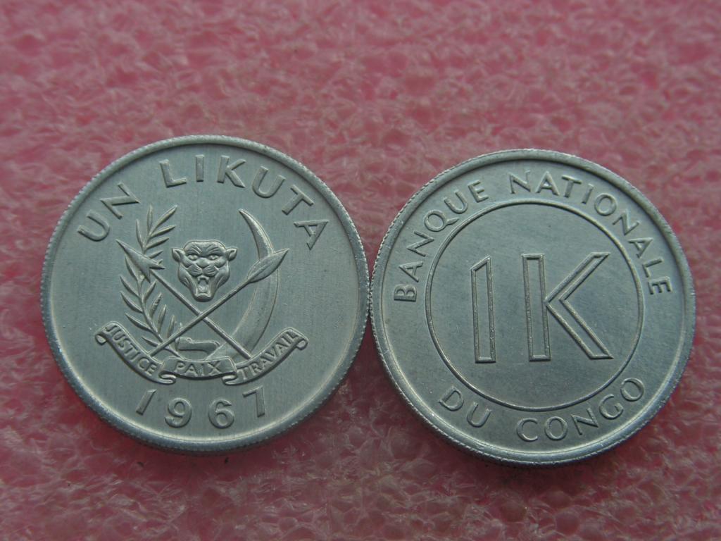 Конго 1 ликута 1967 unc