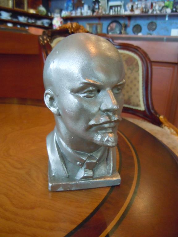 Бюст В.И.Ленин (Мурзин) 1986г,выс-14см 