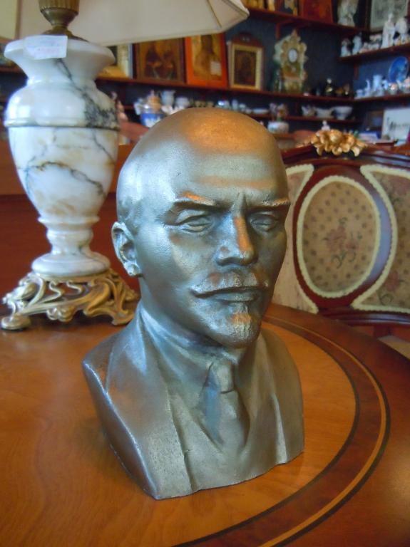 В.И.Ленин бюст металл Н.Теплов выс.21см 