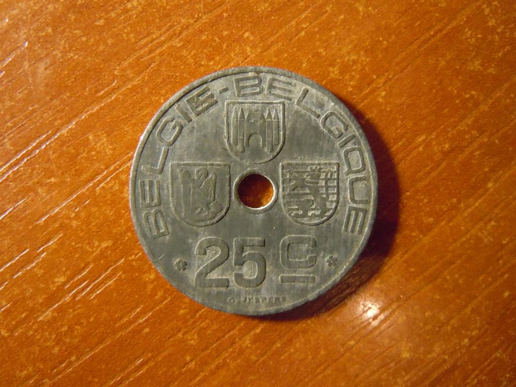 25 сантимов 1943г Бельгия 