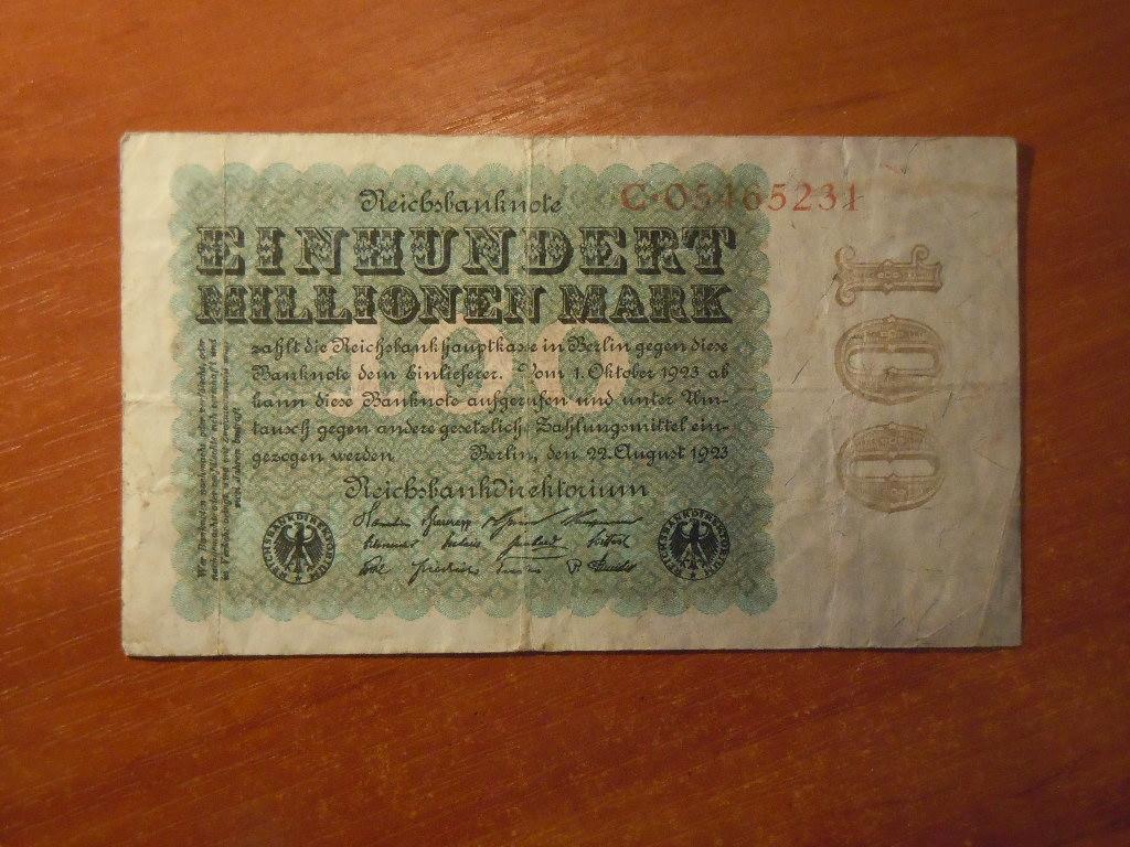 100 млн.марок 1923г 