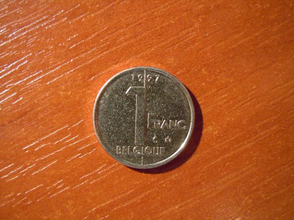 1 франк 1997г Бельгия 