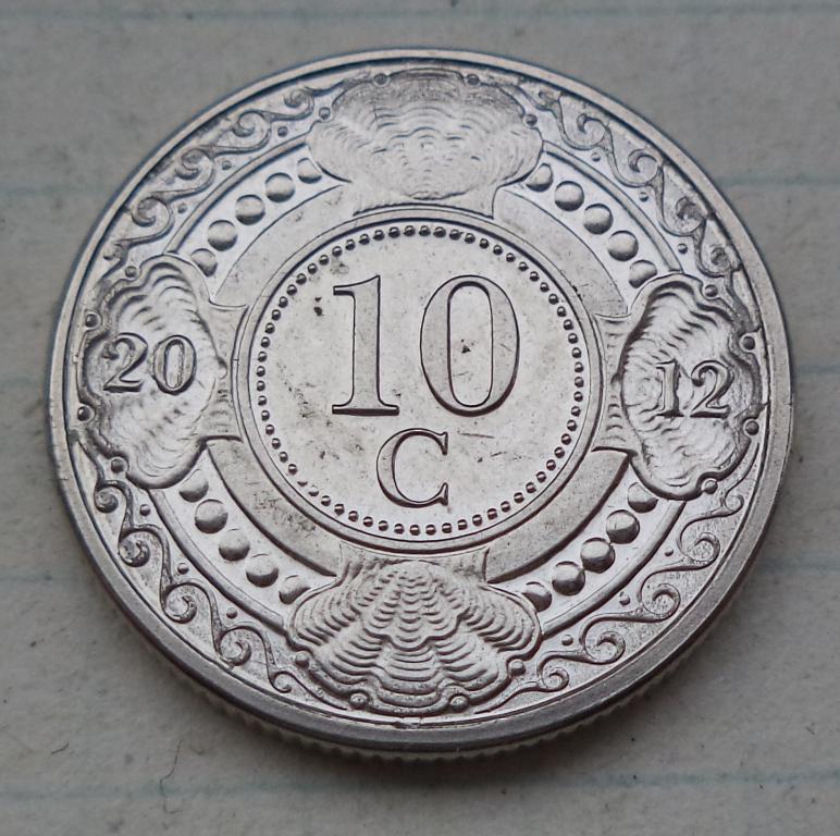 Нидерландские Антильские острова 10 центов  2012 год  aUNC