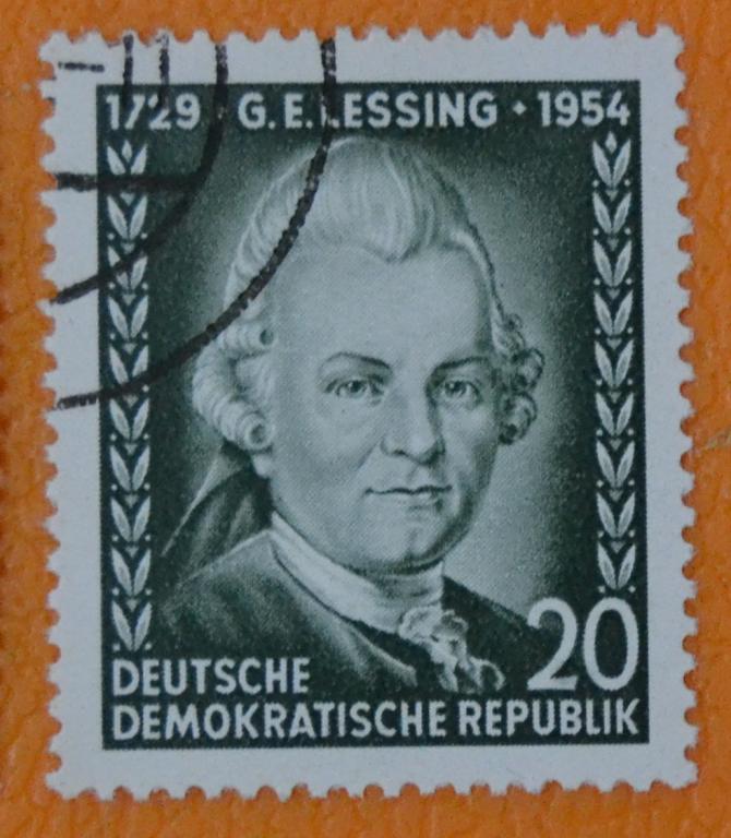 ГДР 1954 г. 225 лет Г.Э. Лессингу СТО