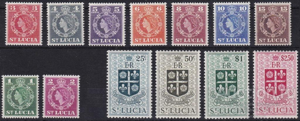 Сент Люсия 1953 пс MNH 20е кат