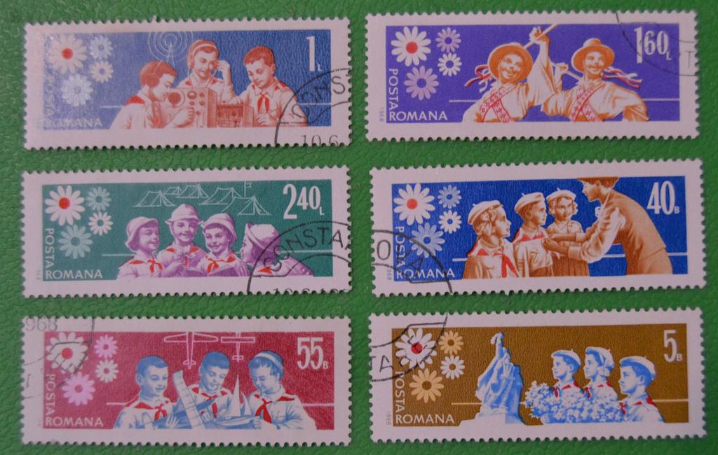 Румыния 1968 г. Пионерская организация Ми 2677-2682 СТО