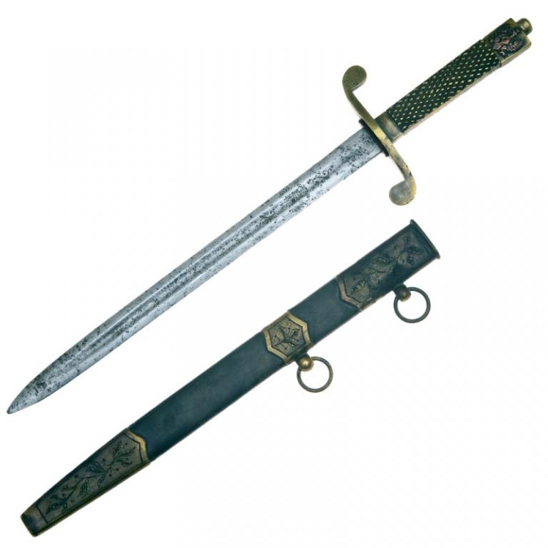 Кортик польский морской офицерский произвольный 1920-х гг (74273)