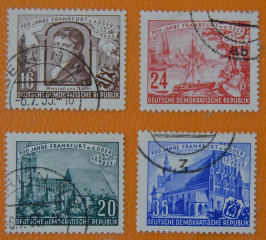 ГДР 1953 г. 700 лет городу Франкфурту на Одере СТО