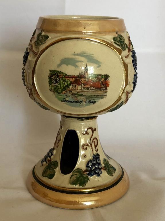 Германия Редкий коллекционный кубок ручная работа 1967 год клеймо мастера 