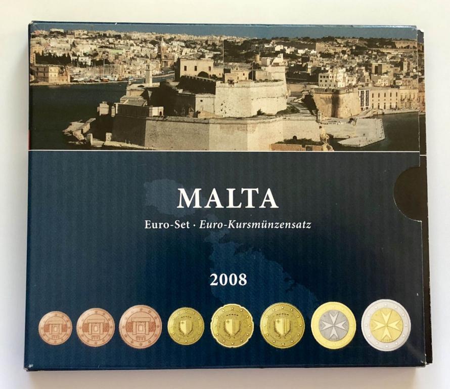 Набор монет Евро Мальта 2008 год UNC Тир:50 000 