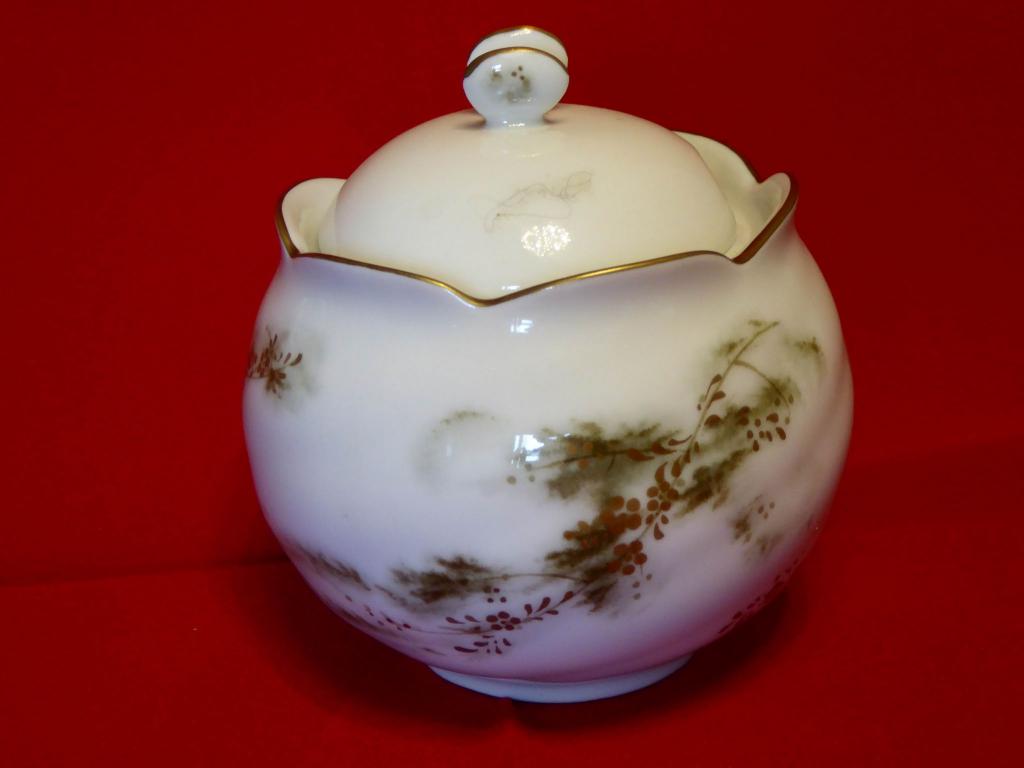 ГДР редкая коллекционная фарфоровая сахарница Freiberger Porzellan 