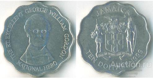 Ямайка 10 долларов 2005 года