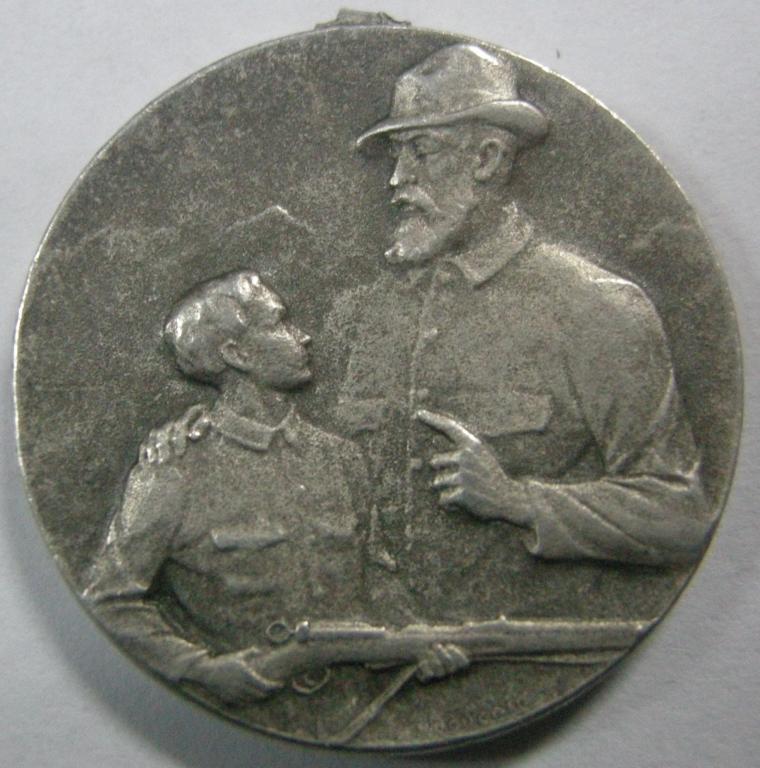 Стрелковая медаль, Швейцария, Цюрих, серебро, 22 мм, Рихтер 1942, тираж R.