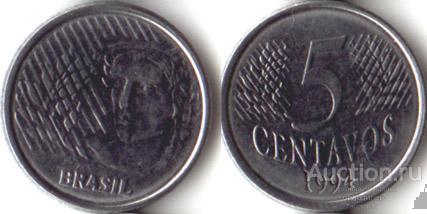 Бразилия 5 сентаво 1994 года