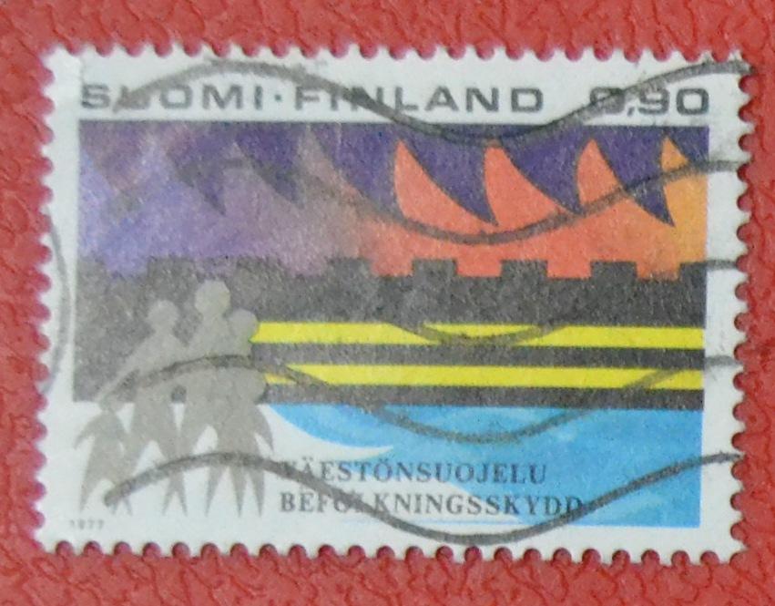 Финляндия 1977 г. Защита Безопасность населения Семья. Полная серия.Mi#813 СТО