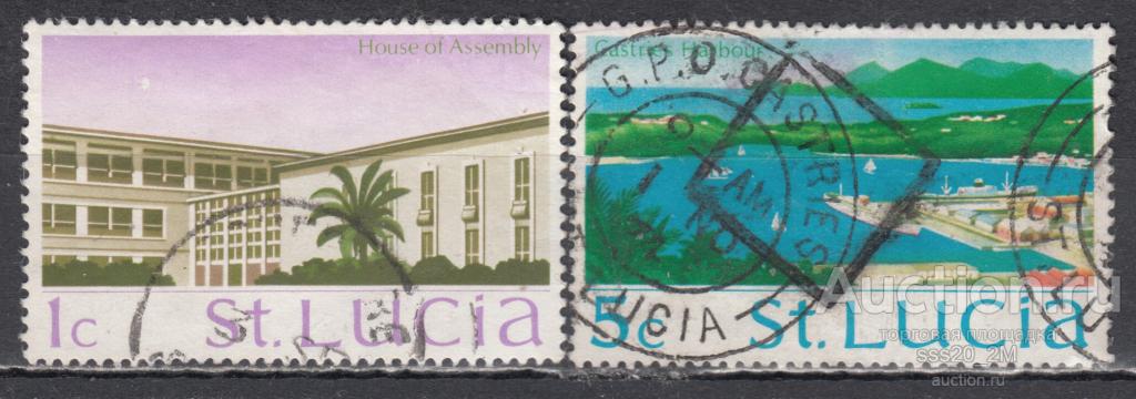 Сент-Люсия 1970 местные виды Mi253,256