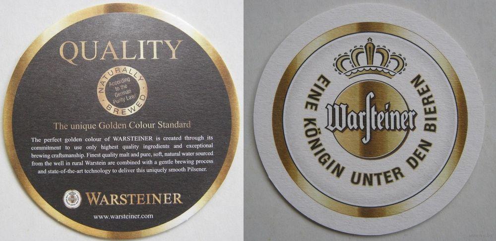 Подставка под пиво Warsteiner /Германия/.Вар.3.