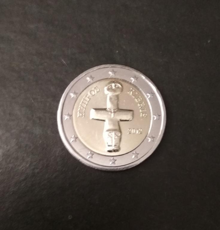 Кипр. 2 евро 2012 год. UNC (из ролла)