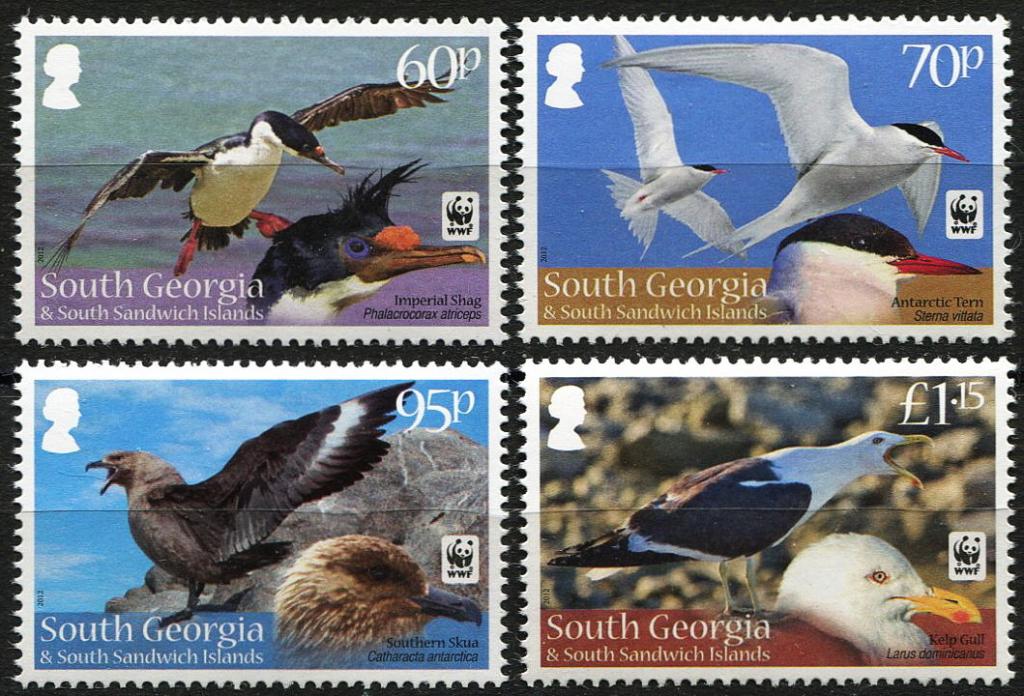 2012 г Южная Георгия фауна птицы  MNH чист
