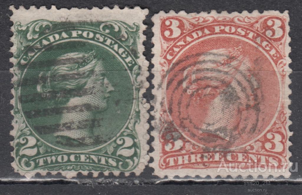 Канада 1868 Виктория Mi19,20 (1)