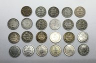 25 пенни набор 1872-1917, включая 1866,1872,1873, 1875, 1891, 1906,1910. Всего 23 монеты. Оригиналы.
