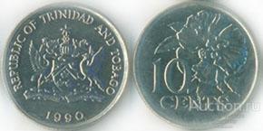 Тринидад и Тобаго 10 центов 1976 года.