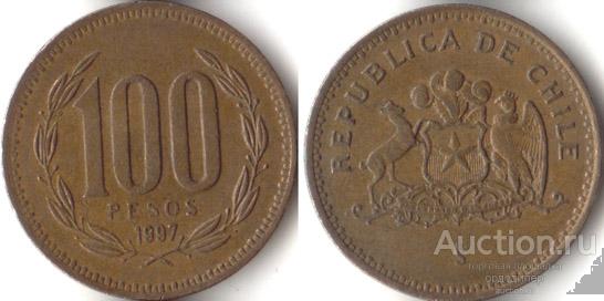 Чили 100 песо 1995 года.