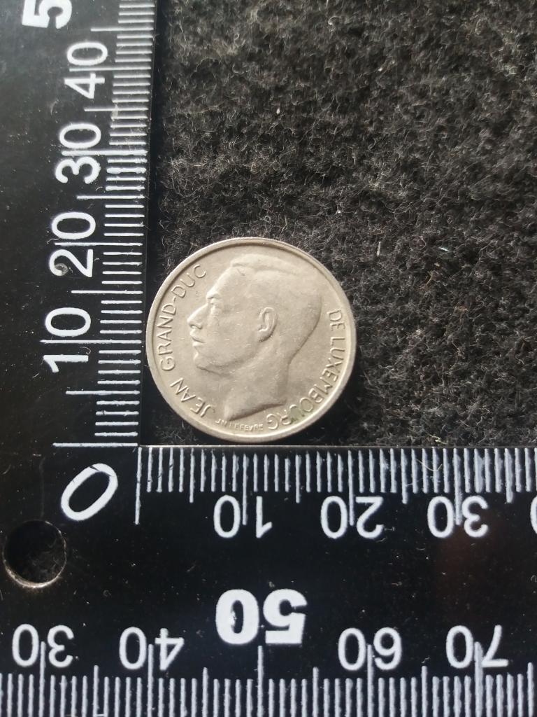 Монета "1 ФРАНК 1970" Люксембург