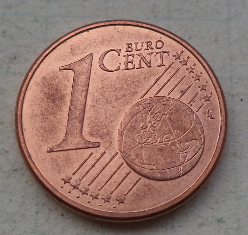Франция 1 евро цент 2004 год aUNC