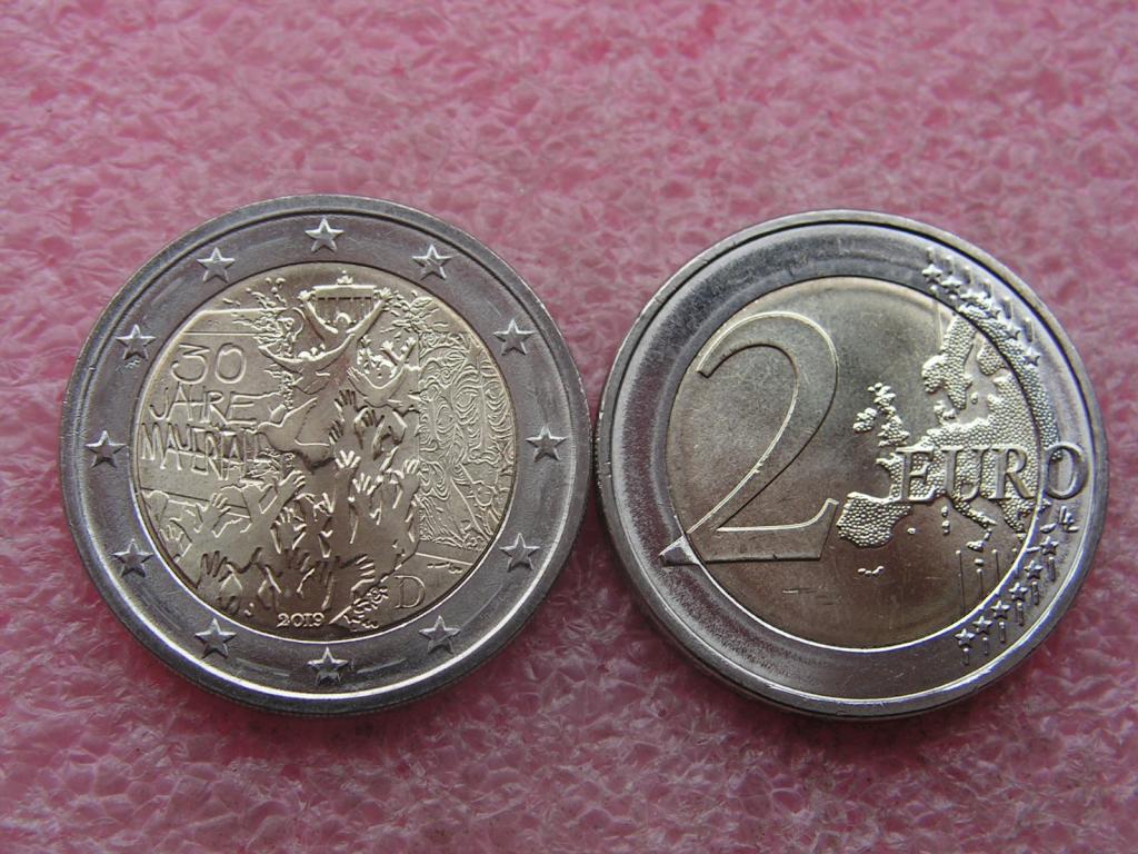Германия 2 евро 2019 стена падение 30 лет J unc