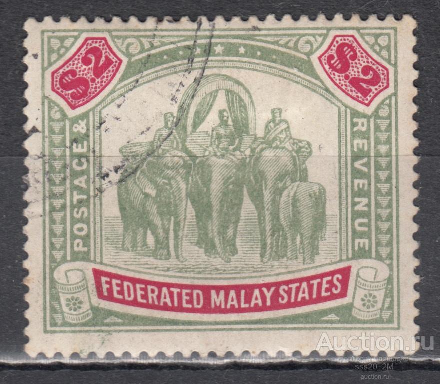 Федерация Малайских штатов 1904 слоны Mi36